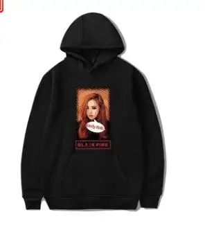 Черные розовые охранники Jin Zhixiu Pu Caiying Lisa Jin Zhini для мужчин и женщин в том же стиле с капюшоном - Цвет: 1