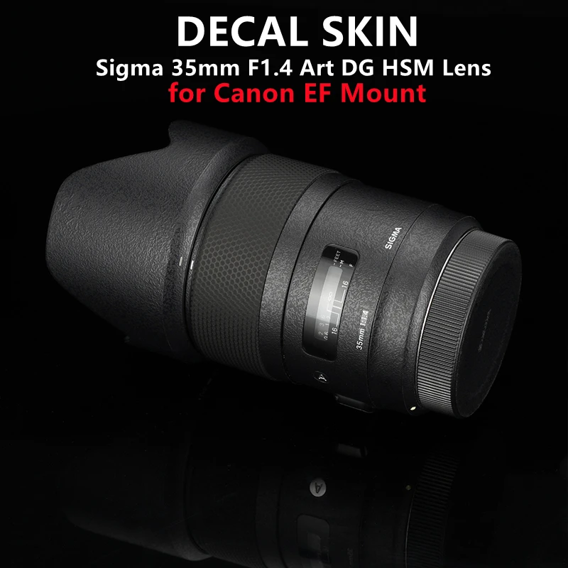 Sigma Lens Decal Skins, capa anti-risco, arte