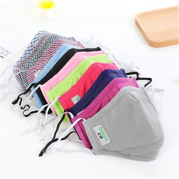 

Korean PM 2.5 Face Mask Anti Dust Mouth Mask Activated carbon filter respirator Mouth-muffle Black Mascaras