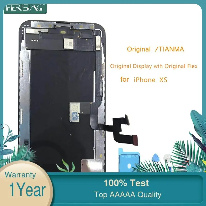 Pantalla LCD XS OEM/TIANMA para iphone XS, montaje de digitalizador de