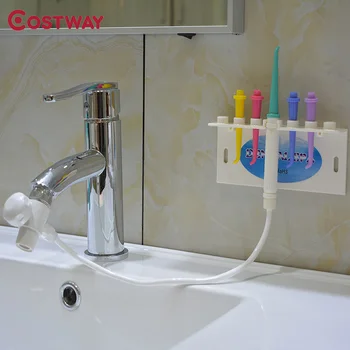 

Portable dental flosser household dental irrigator device no electricity safe dental scouring device faucet scouring device