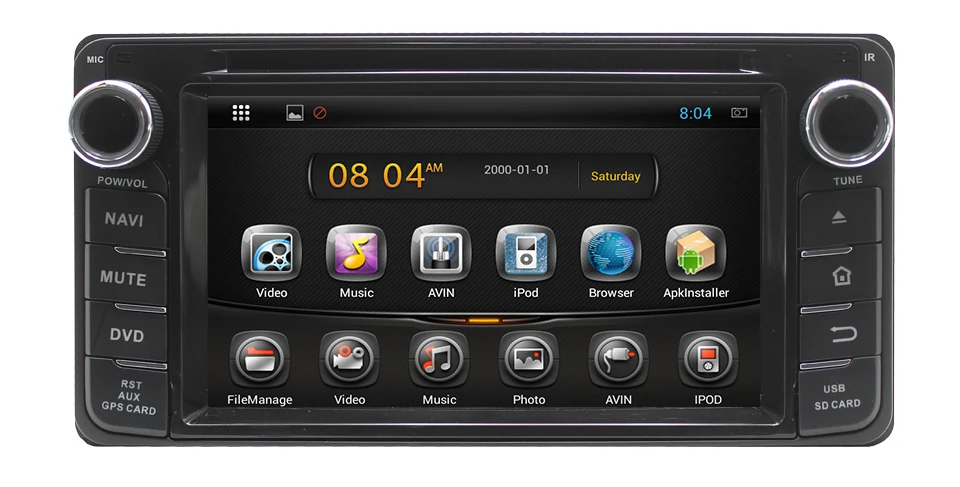 Cheap Marubox KD-6220 Universal 6.2" Car Multimedia Player for Toyota, Daihatsu 200x100mm GPS Navigation Stereo Radio, DVD 3