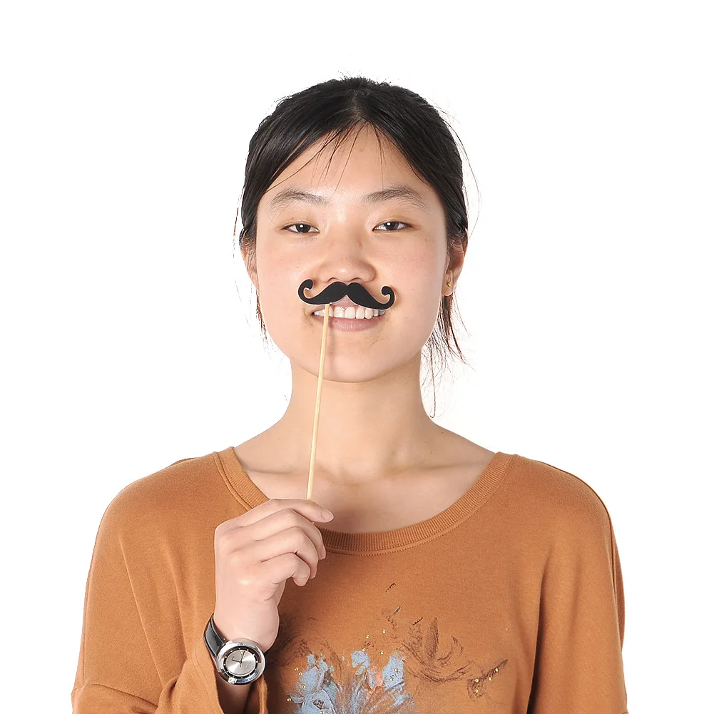 36PCS New Masks Photo Glasses Props Mustache On A Stick Wedding Birthday Party