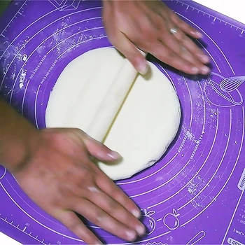 

silica Non-Stick Dough Rolling Mat Baking Silicone Pad Cupcake Dessert Fondant Kneading Mat Baking Kitchen Tool Big Size 60*45