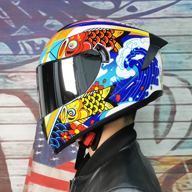 double lens motorcycle helmet Capacete 