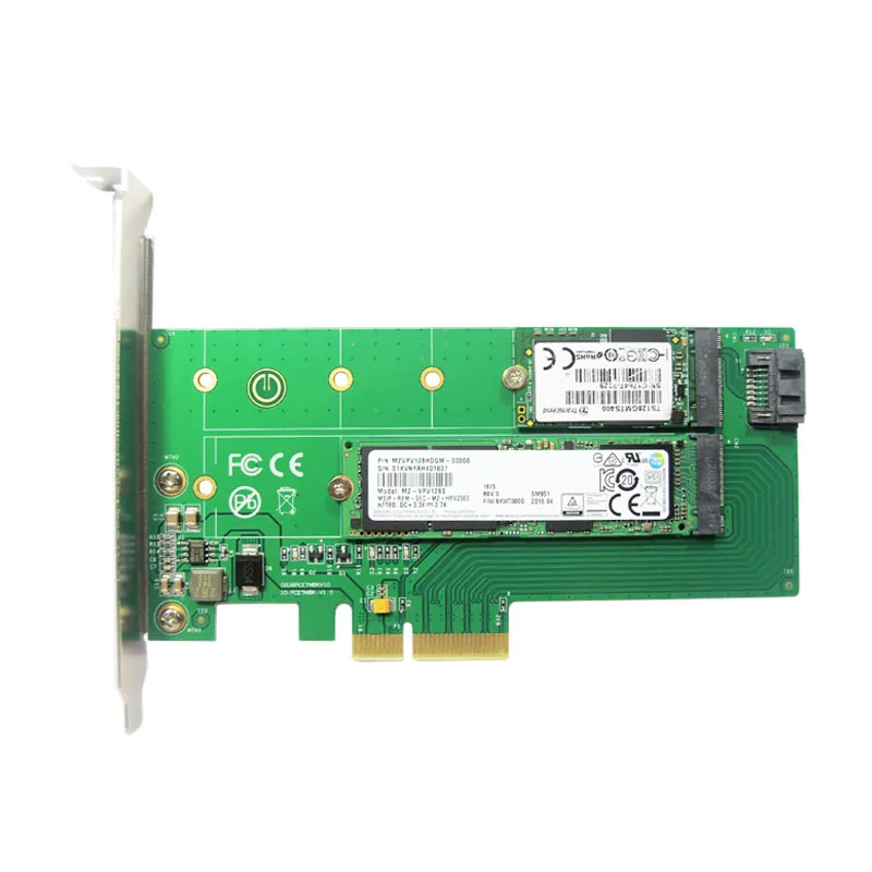 PCI-E X4 к M.2 NVME SSD NGFF конвертировать карты B+ M Ключ конвертер адаптер Поддержка SATA 3,0 6 Гбит/с