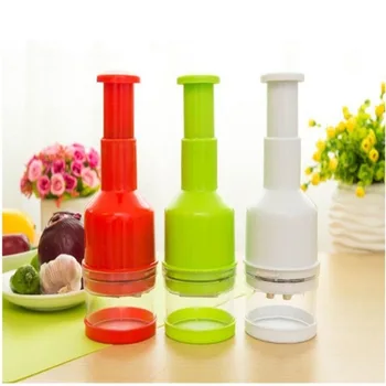 

Stainless Steel Cutter Plastic Hand-Pressing Onion Garlic Chopper Kitchen Manual Food Vegetable Salad Slicer Mincer Gadgets #1