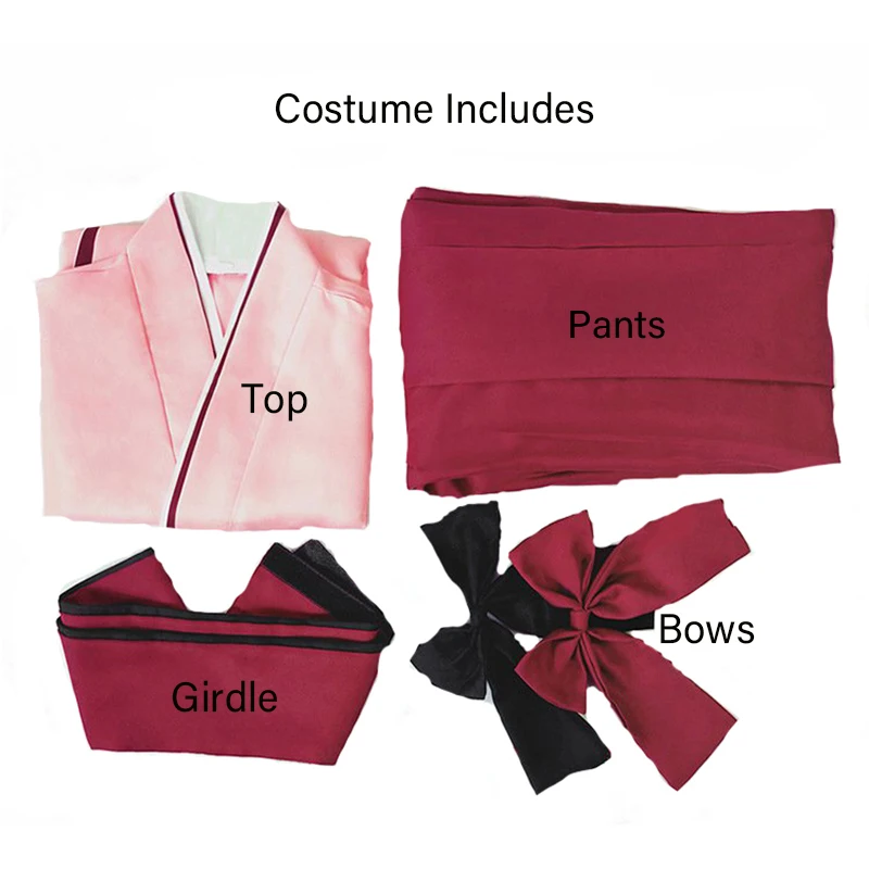 Fate/kaleid liner Saber Sakura Pink Kimono Cosplay Costume
