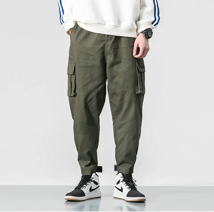 Men's fashion streetwear with cotton multi pockets harem pants, including jackets, suits, shorts, shoes, big watches, and oversized zip hoodies18