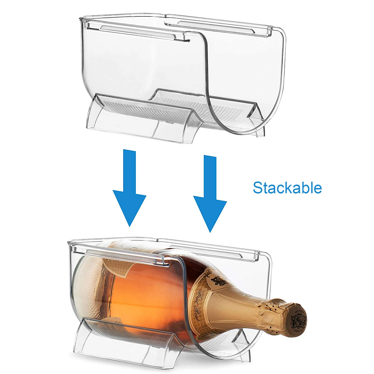 2 TEKEFT 2PCS Silicone Wine Stacker Foldable Beer Can Rack Space Saver Wine Bottle Holder Fridge Tray Mat Red 2 TEKEFT 2PCS Silicone Wine Stacker Foldable Beer Can Rack Space Saver Wine Bottle Holder Fridge Tray Mat Red