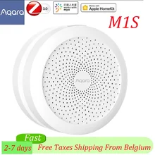 Nuevo Centro Aqara Gateway M1S con luz RGB aplicación remota Control Zigbee 3,0 mejoré WIFI inteligente trabajo en casa Mijia APP Homekit de Apple.