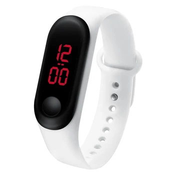 Reloj Digital LED para hombre y mujer, Reloj deportivo con pantalla táctil roja de lujo, 2020