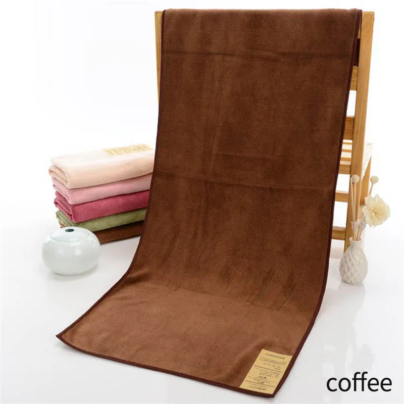 coffee 85*34 см банное полотенце быстросохнущая утолщенная сверхвпитывающая микрофибра аксессуары для ванной комнаты японский стиль Мягкий - Цвет: coffee