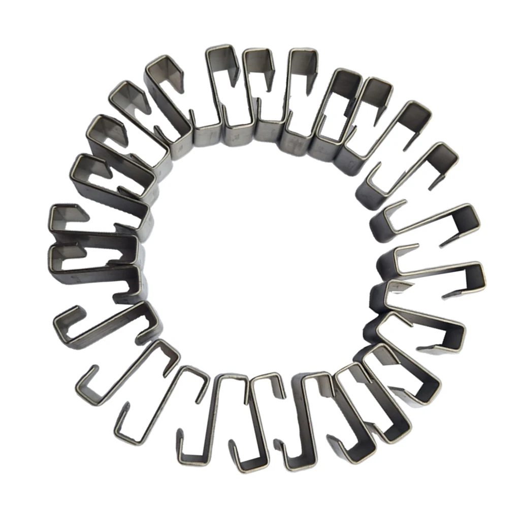 25pcs Stainless Steel Z-Lap Type Greenhouse Glazing Clips Garden Supplies