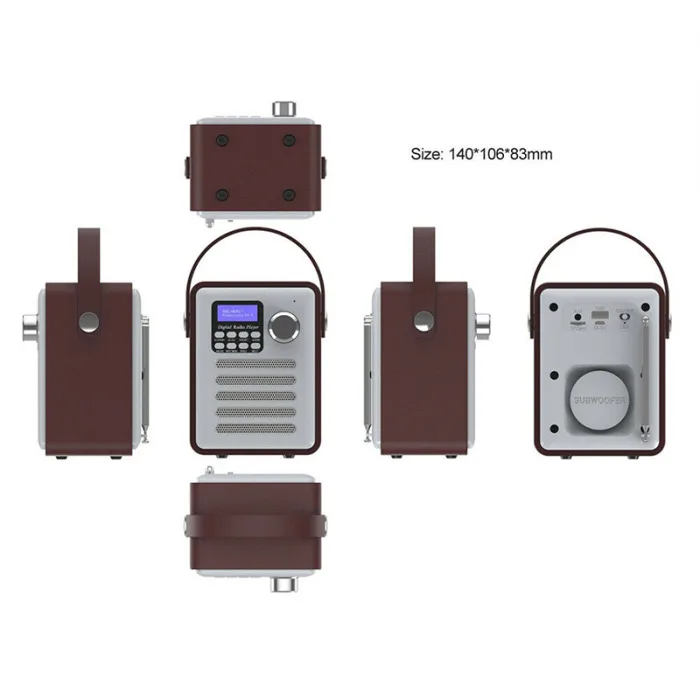 Деревянный цифровой Bluetooth DAB/DAB+ fm-радио MP3-плеер беспроводной стерео динамик радио VDX99