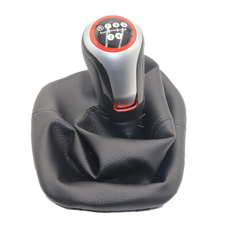12mm 5 Speed Car Gear Shift Knob Shifter Lever Leather Cover Gaiter Boot for Seat Leon/Toledo 1999-2001 | Автомобили и мотоциклы