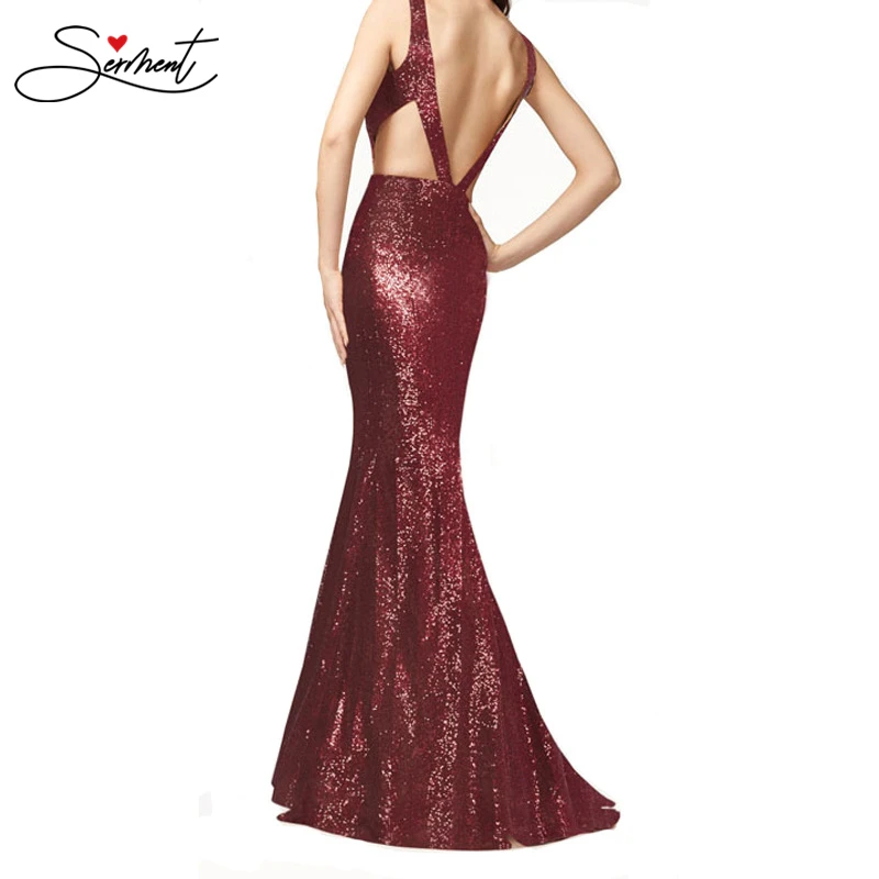 

Free shipping Amazon New Sexy Sleeveless Sequin Dress Long Skirt Ebay AliExpress Explosion Models Slim Backless Evening Dress