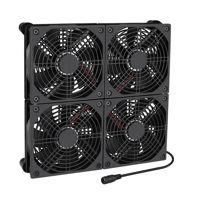 Gdstime-universal Notebook Base Grande Air Cooler Ventilador de Refrigeração Velocidade Ajustável Faça Você Mesmo Ventilador Desktop dc 12v 220v 240v 120 Milímetros 360 Milímetros - Imagem 2