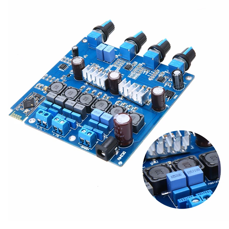 TPA3116 2.1 50WX2+100W+ bluetooth Class D Power Amplifier Completed Board + 