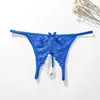 3 SIZE M L XL Hot Erotic Sexy Panties Open Crotch With Pearl Porn Lace Thongs And G Strings Underwear Women Sexy Lingerie ► Photo 3/6