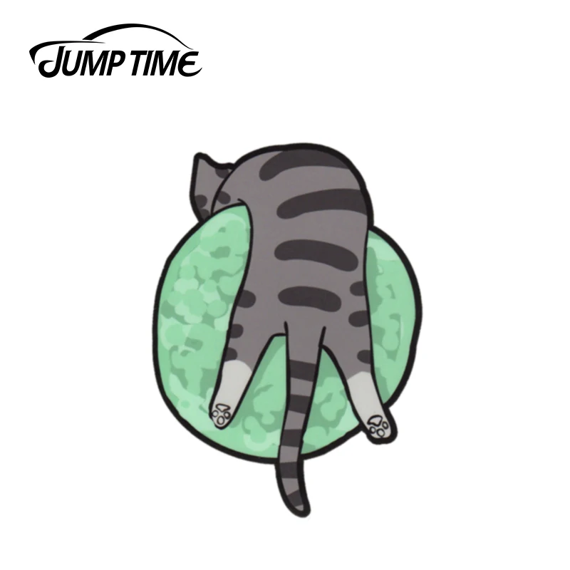 JumpTime 13 см x 9 3 милый кот виниловая 3D Стикеры Хелло Китти на Нептун планета