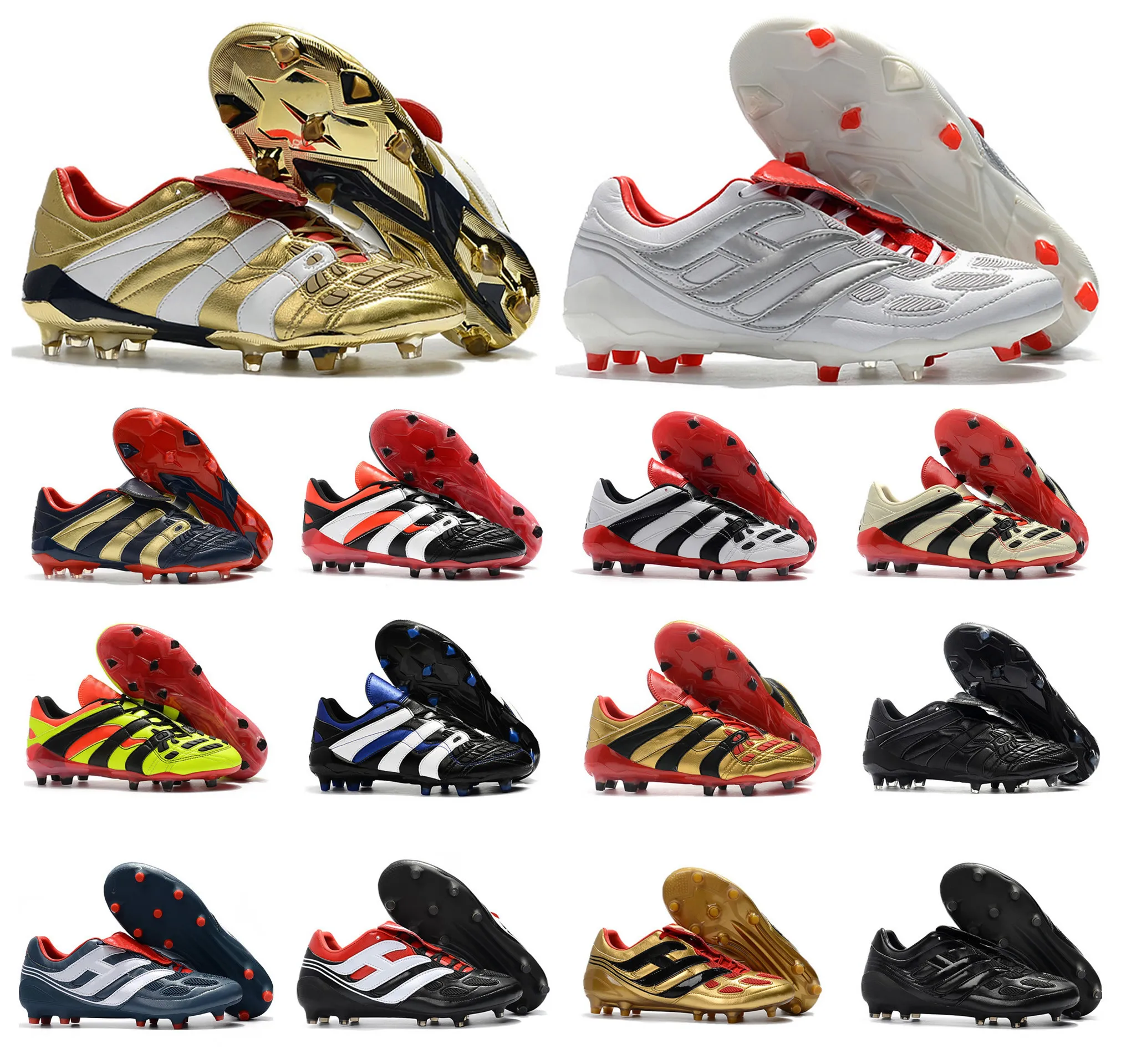 

Hot Classics Accelerator Electricity Precision FG X Beckham DB Zidane ZZ 1998 98 Men soccer shoes cleats football boots