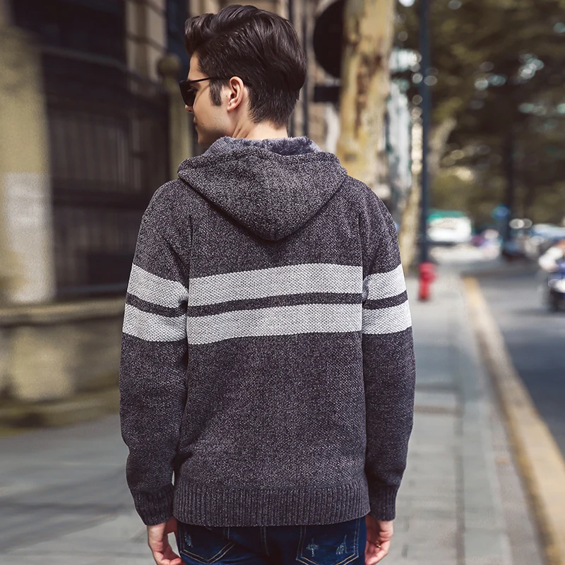 Men New Casual Cardigan Sweater 2019 Autumn Winter Zipper Men Winter Fashion Striped Pocket Knit Outwear Coat Sweater Men MWK011 Men New Casual Cardigan Sweater 2019 Autumn Winter Zipper Men Winter Fashion Striped Pocket Knit Outwear Coat Sweater Men MWK011