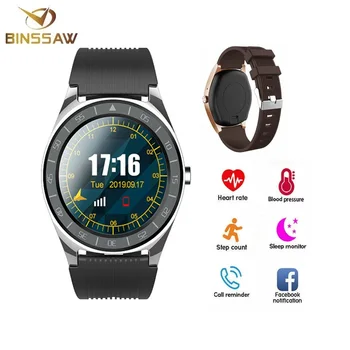 

BINSSAW Improve Style Smart Watch1.54in Full Touch Screen Wristband Calories Reminder Sports Modes Fitness Bluetooth Call Watch