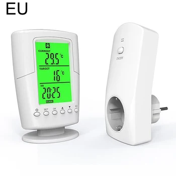 

Smart Programmable Wireless Thermostat Socket Remote Temperature Controller EU / UK / US Plug Remote Control Thermostat