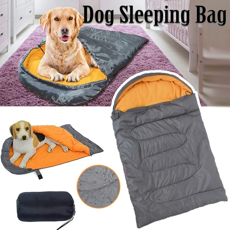 3 Colors Dog Sleeping Bag Warm Cave Waterproof Wear-resistant Pet Mats for Medium Large Dogs Cats Camping Outdoor Bed | Дом и сад