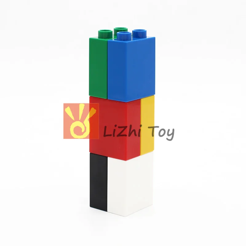 Большой конструктор MOC 4066 Duplo 1x2x2 без нижней трубки кирпичи сборные аксессуары