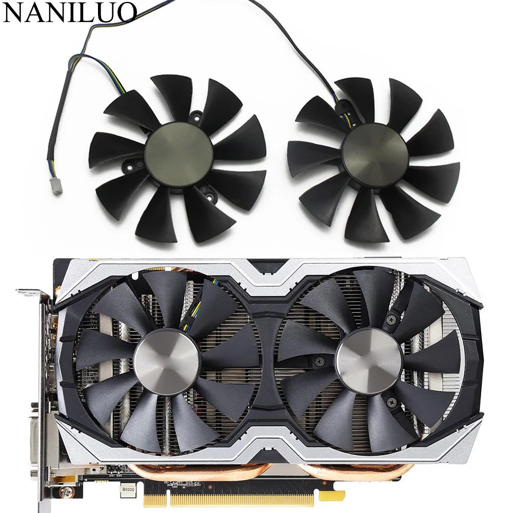 Вентилятор GA91S2H GFY09010E12SPA для замены видеокарты ZOTAC AMP GTX1070 GTX
