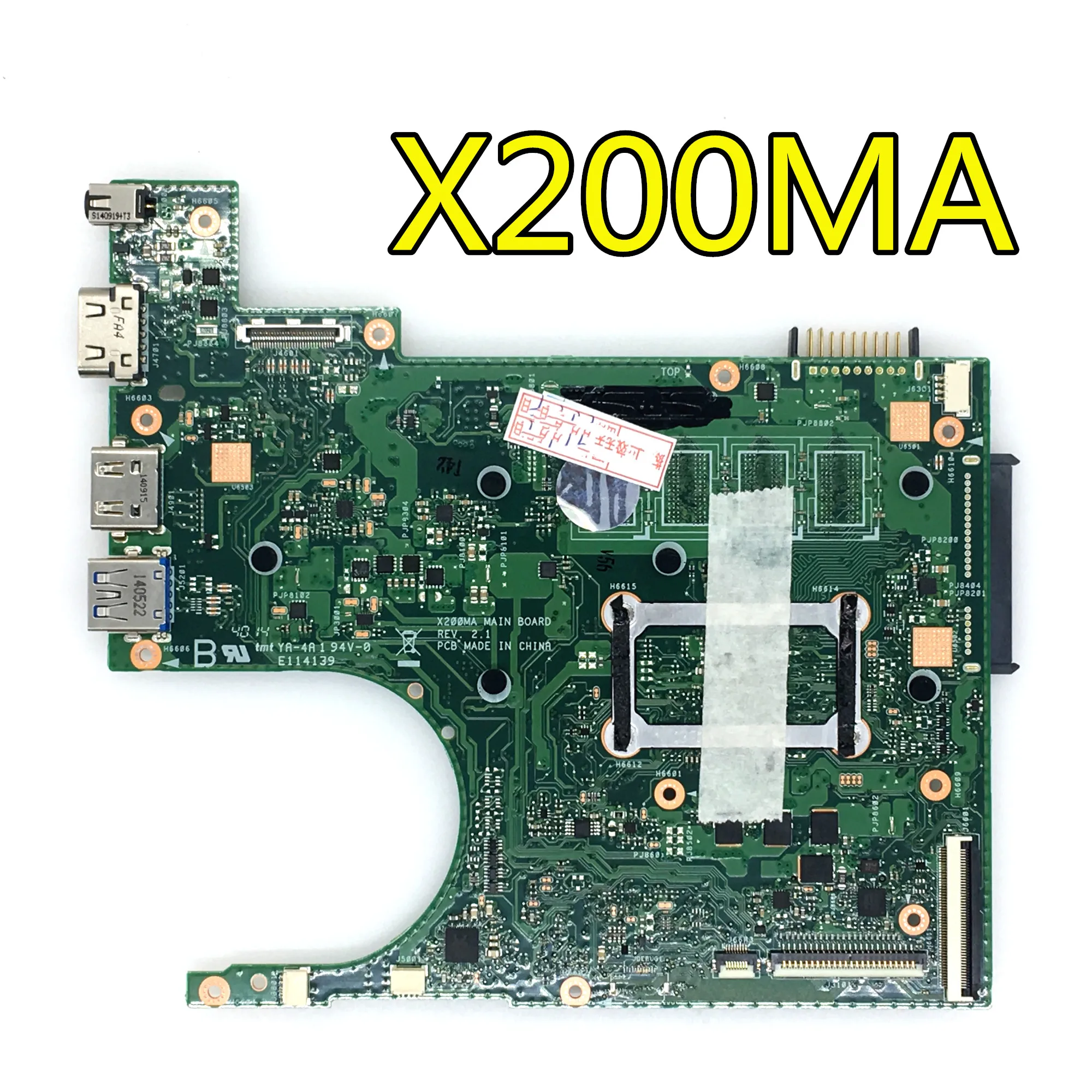 N2815/N2830 cpu 2Gb X200MA материнская плата REV2.1 для ASUS K200MA F200M материнская плата для ноутбука X200MA тест материнской платы ОК