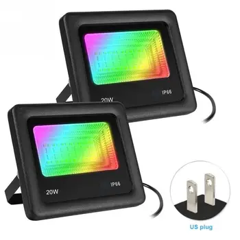 

15W IP66 Waterproof APP Control Wall Colour Changing Garden RGB Smart LED Flood Lights Spotlight Wall Outdoor