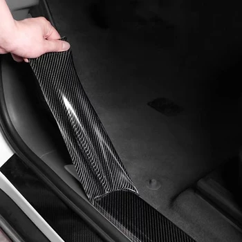 

5D Car Sticker Carbon Fiber Vinyl and Decals Anti Scratch Film Automobiles Door Trunk Bumper Protector Accessories 3D Stickers