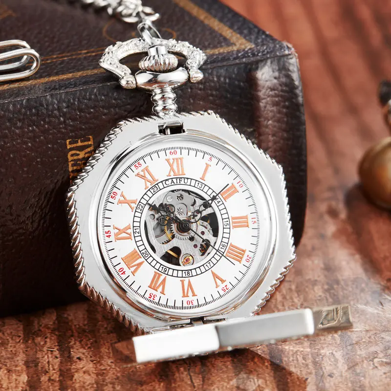 Relógio de Bolso com Corrente FOB Steampunk