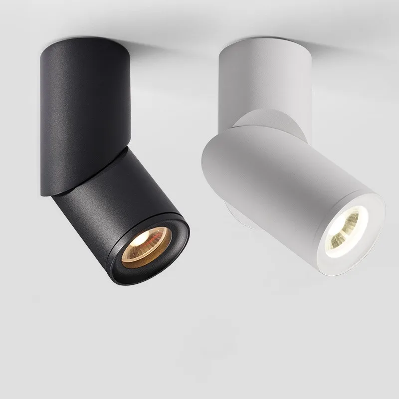 

Dimmable Rotating LED Downlights 10W15W COB LED Ceiling Spot Lights AC85-265V LED Wall Lamp Warm Cold White Indoor Lighting