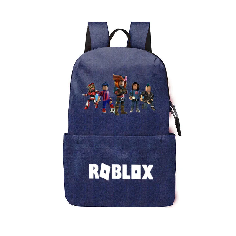 deep blue a ROBLOX рюкзак для девочек мальчиков подростков детская школьная сумка женская классная сумка mochila feminina школьный рюкзак - Цвет: deep blue a