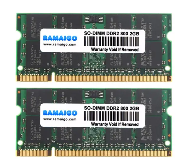 SODIMM 4GB DDR2 800Mhz RAM DDR2 667mhz 8GB 2x4GB notebook memory for GL40 GM45 GS45 PM45 PM65 PM945 PM965 Laptop single DDR2 4GB 3