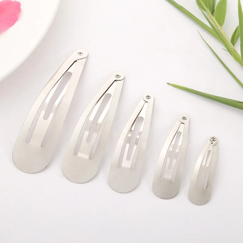 20 개 4cm/5cm/6cm/7cm/8cm 실버 골드 블랙 스냅 BB 클립 여자 머리핀 바레트 DIY 모자를 쓰고 있죠 도매 헤어 그립