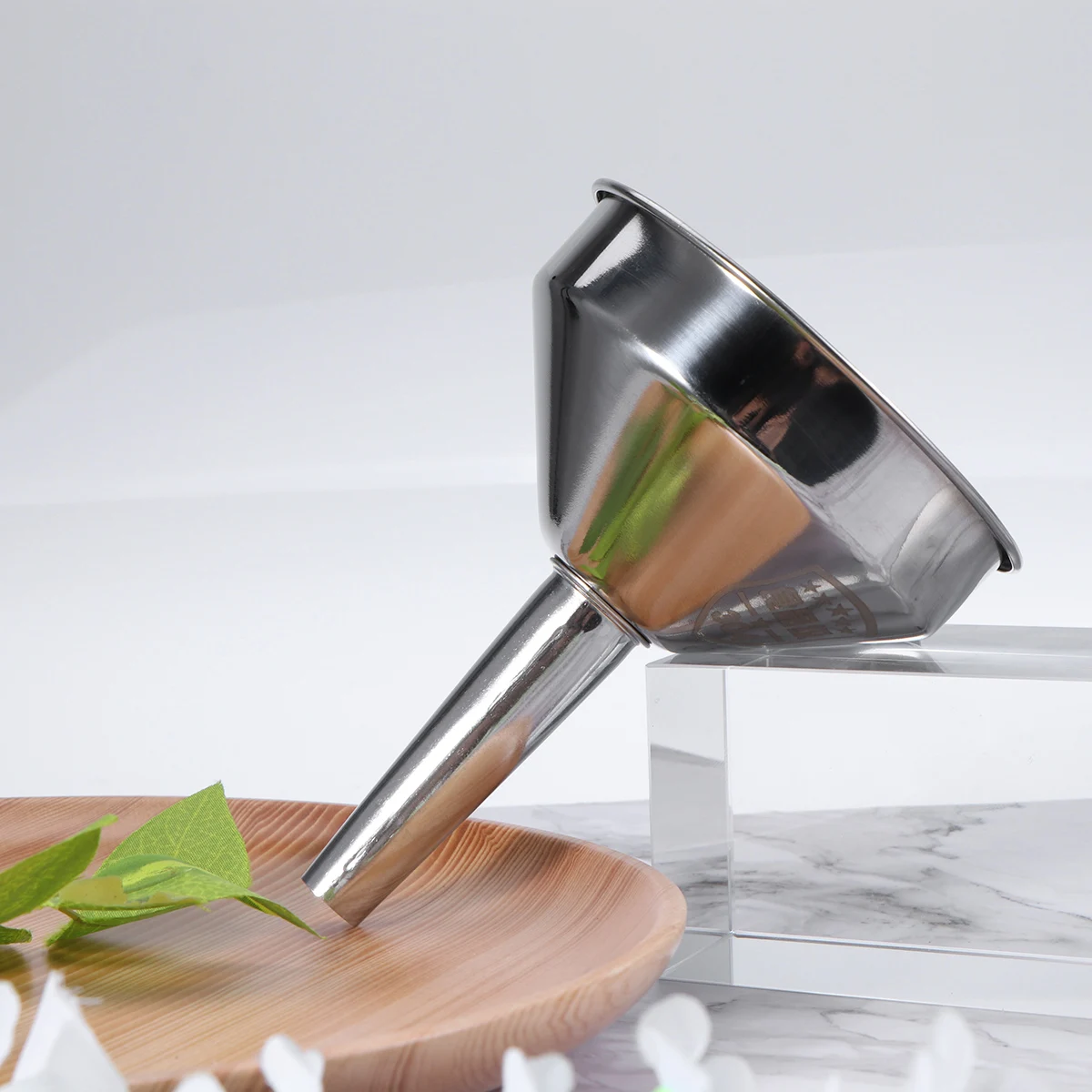 Stainless Steel Funnel Spices Wine Water Filter Funnel Essential Oil Flask Funnel For Home Kitchen Strainer