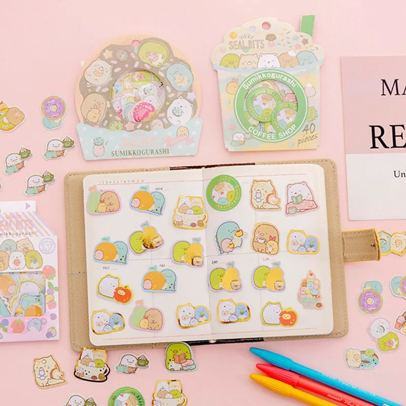 

Cute Corner Corner Sticker Pack Diy Brochure Diary Album Decoration Sticker Student Stationery