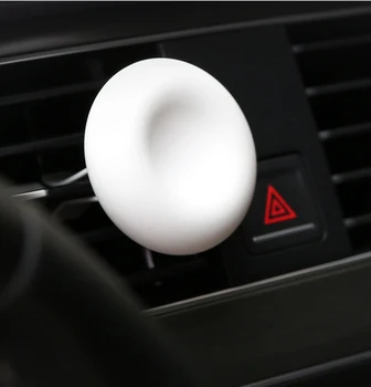 

Hot Practical Car Fragrance Aroma Diffuser Natural Diatomaceous Aromatherapy Air Freshener magnets vent clip design for Auto off