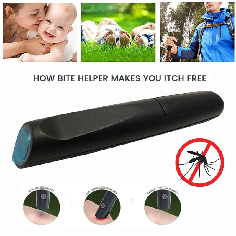 

Itch Neutralizer Anti Itch Pen Itch Relief Solution Magical Black Effective Mosquito 16.3*3.5*2.5CM Bite Travel Outdoors Summer