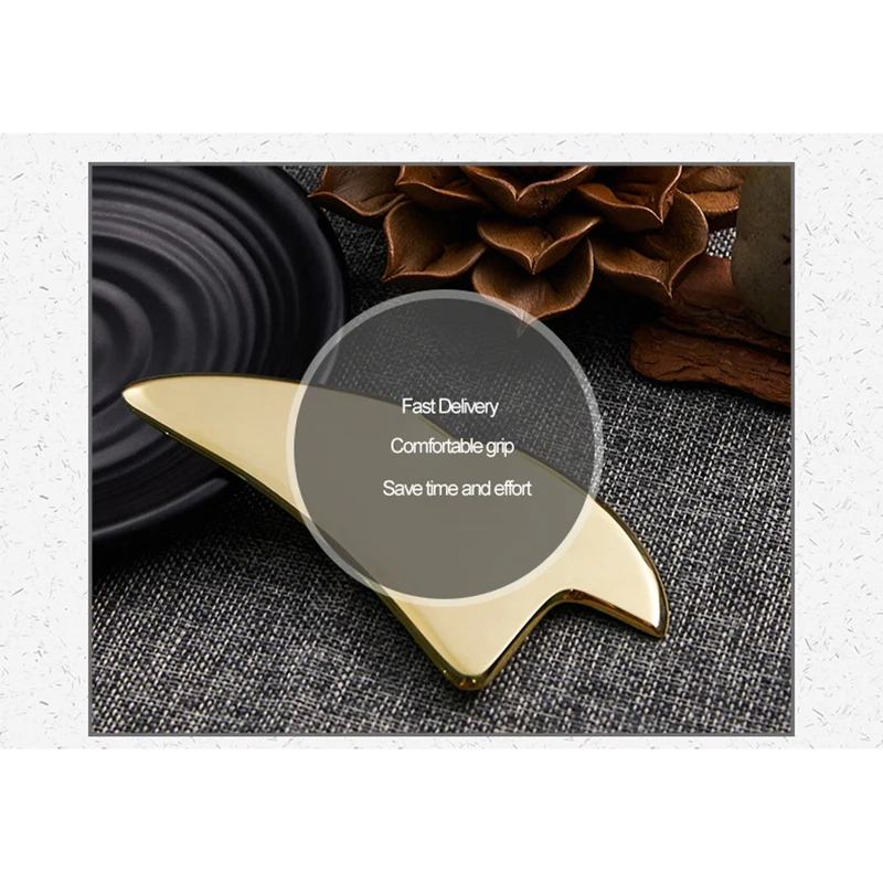 Gua Sha Brass Plate Dredge The Meridians Massage Health Care Chinese Medicine Maintenance Acupoint Durable Manual Guasha Scraper