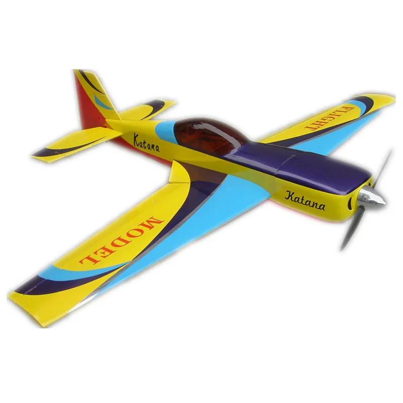 Летная Катана 70 дюймов 26-28CC деревянная RC модель бензиновый самолет с фиксированным крылом