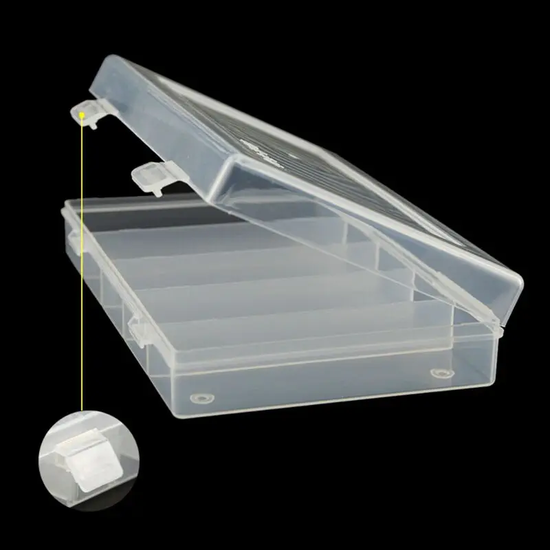 Прямоугольная прозрачная пластиковая коробка для хранения, защитный чехол для 100 шт, 27 мм, держатель для капсулы для монет или 5 шт, 27 мм/30 мм