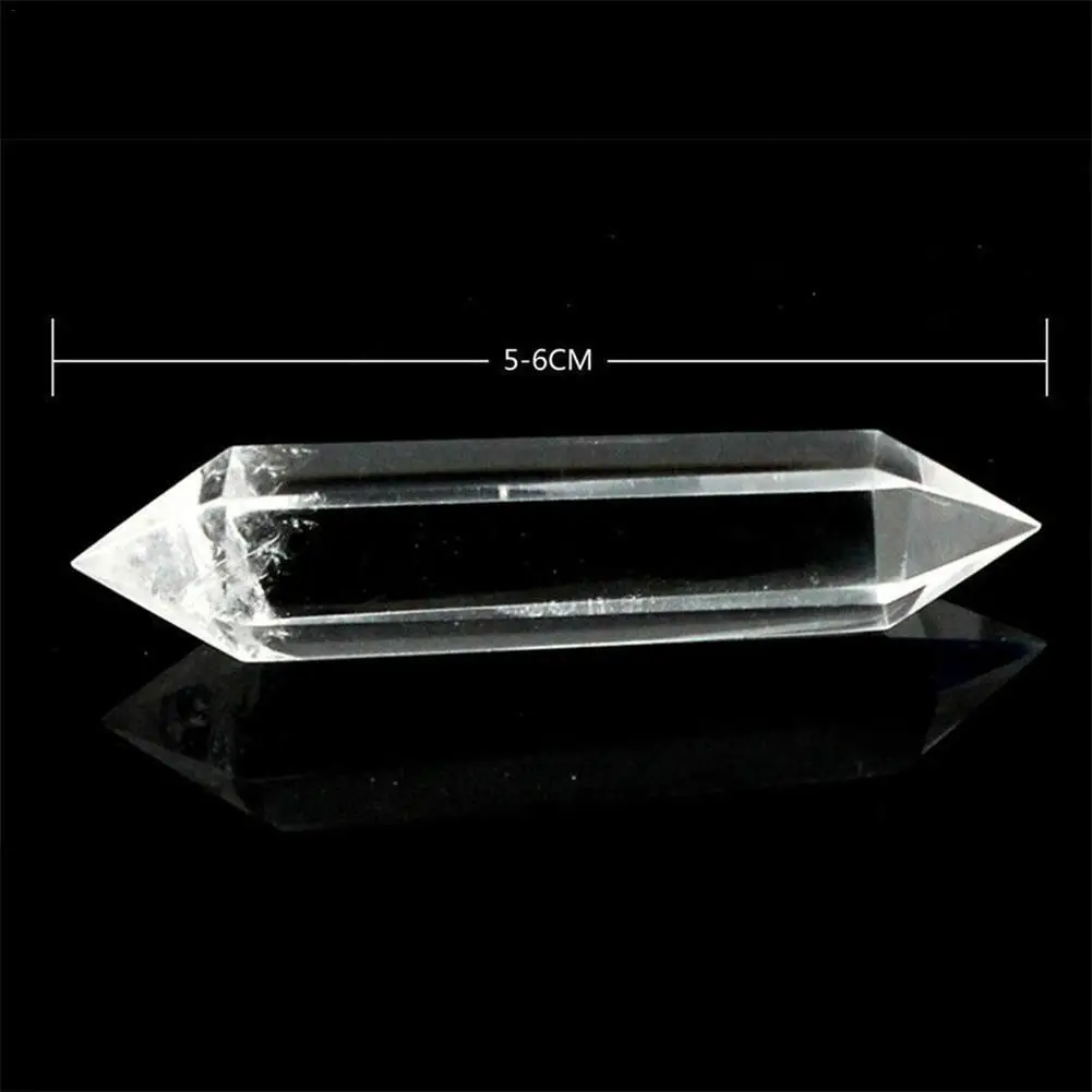 Natural Clear Crystal Quartz Electroplating Rainbow Wand Point Healing Stones For Aquarium Crafts Making Ornaments Home Decor 6