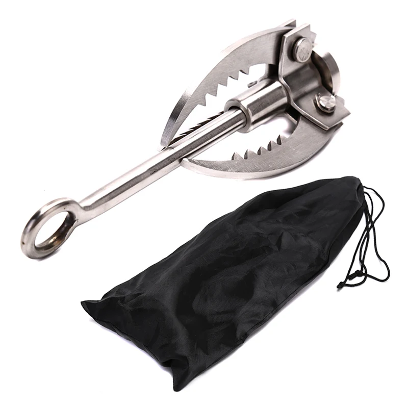 Outdoors Climbing Camping Hiking Fishing Survival Foldable Grappling Hook Claw Military Fighting Carabiner Tool Wall Equipment