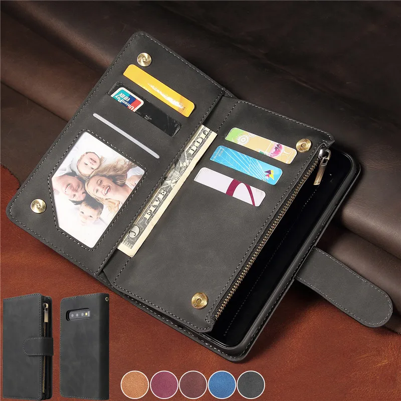 Flip Leather Case For Samsung S21 Ultra S20 FE S10 S9 S8 Plus Note 20 10 Wallet Cover for Galaxy A21S A51 A71 A40 A50 A70 Coque | Мобильные